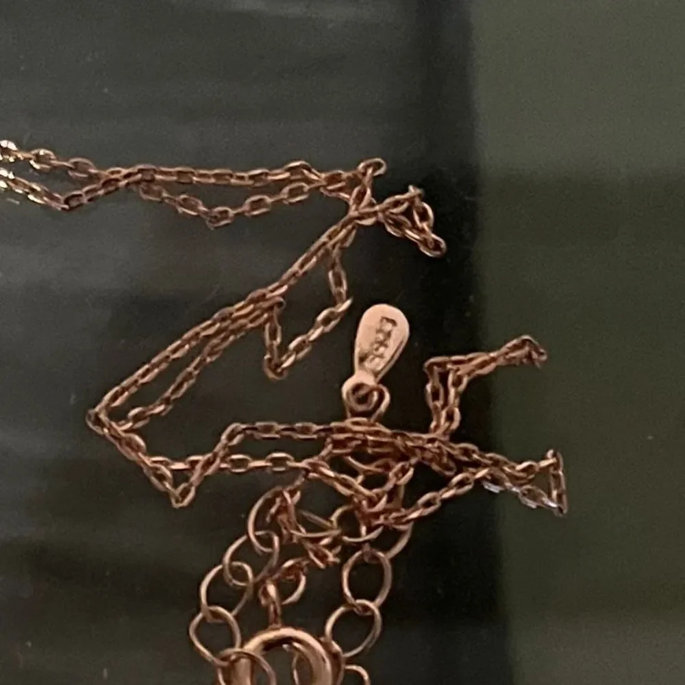 The Lucky Charm Pendant necklace in 18k rose gold over silver